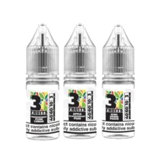 3 fruits 10ml e liquid box of 10