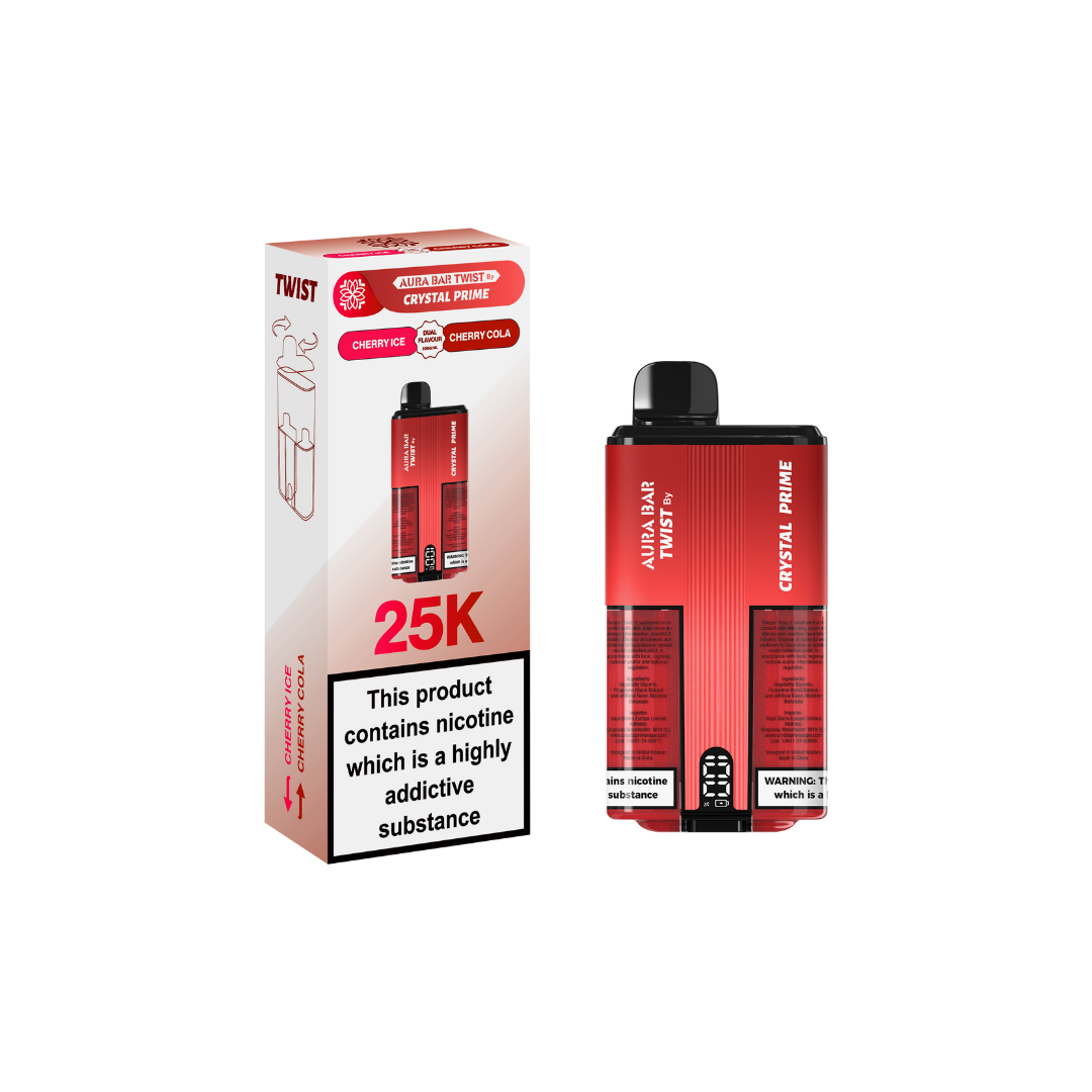 Crystal Prime Twist 25k Box of 5  Vape - New