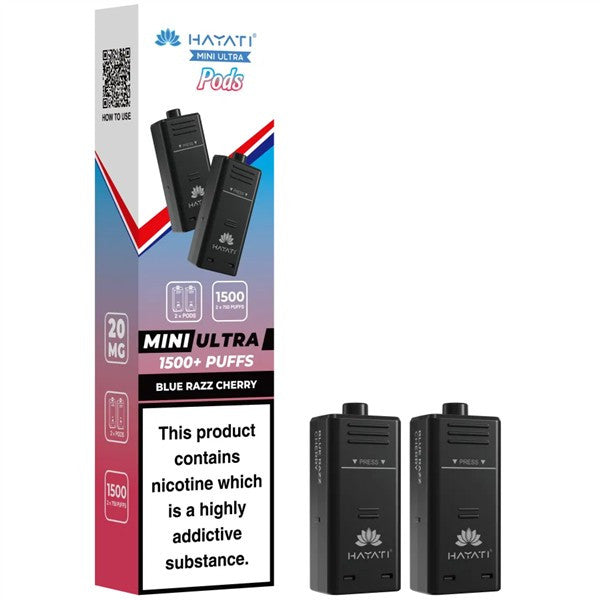 Hayati Mini Ultra 1500 Prefilled Pods box of 5