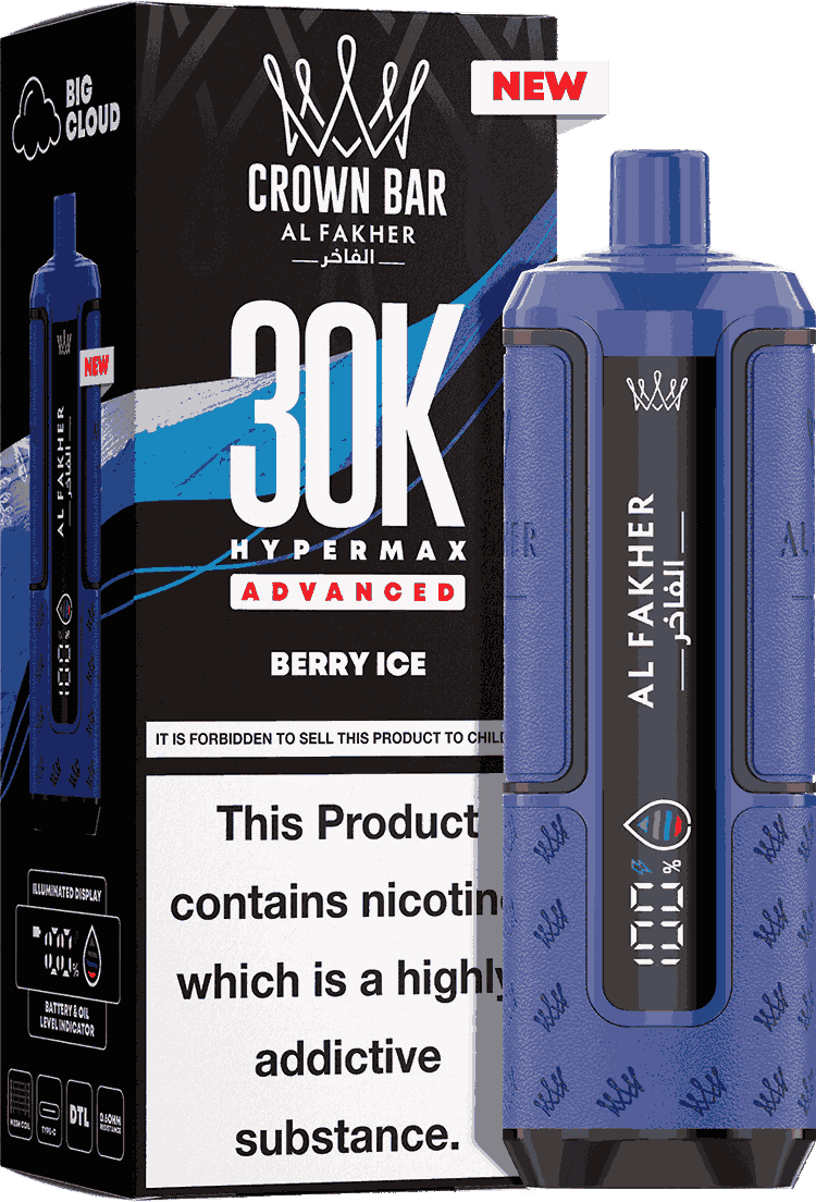 Al Fakhar prefilled pod kit pack of 5 displaying product details & flavour berry ice 