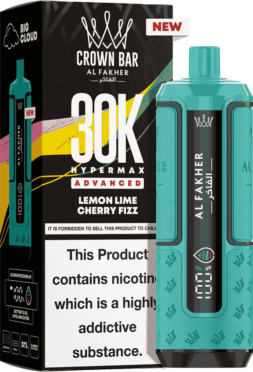Al Fakhar prefilled pod kit pack of 5 displaying product details & flavour lemon lime cherry fizz