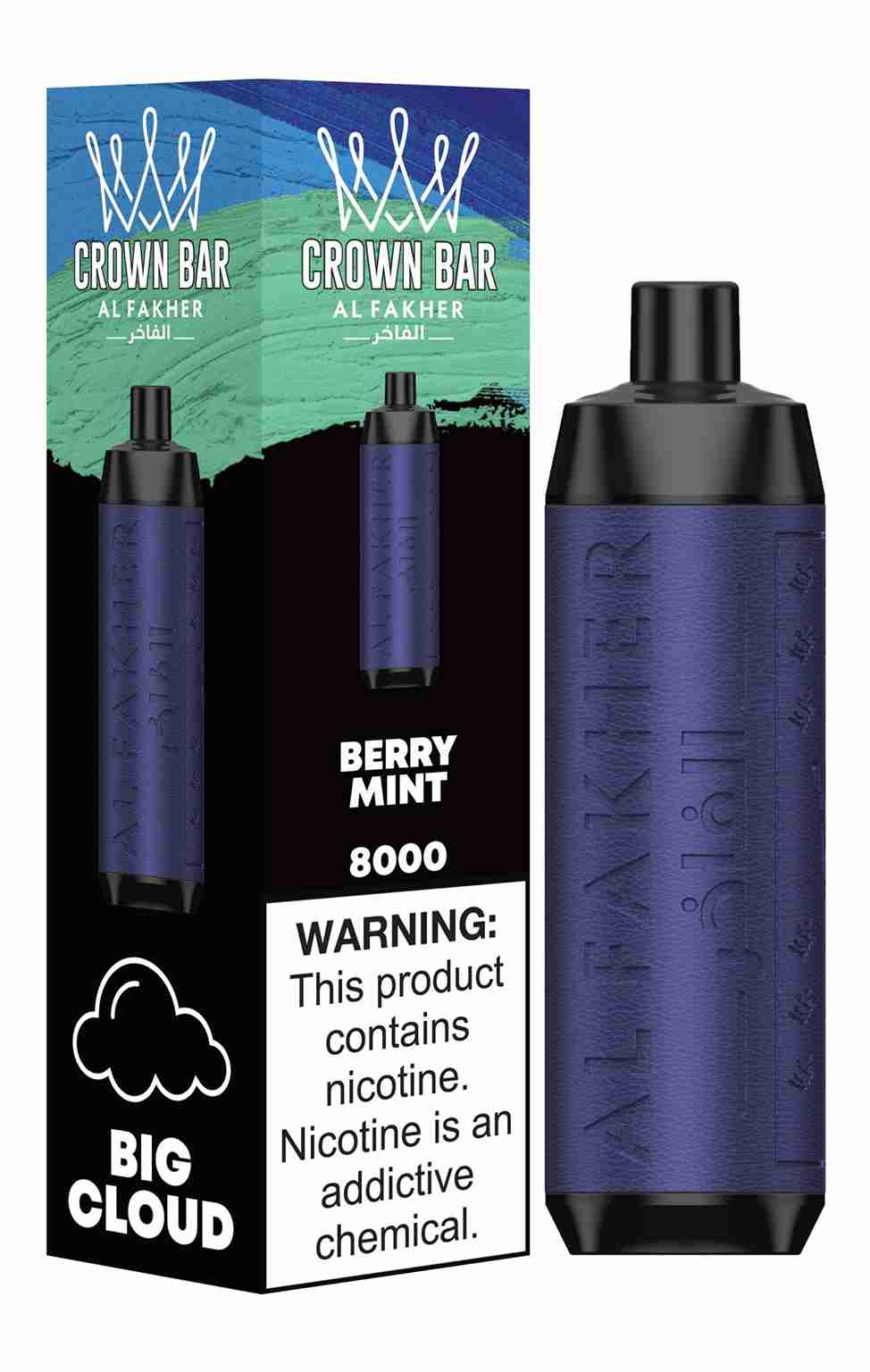 Al Fakher Crown Bar 8000 Puffs Prefilled Vape Kit - Box of 10