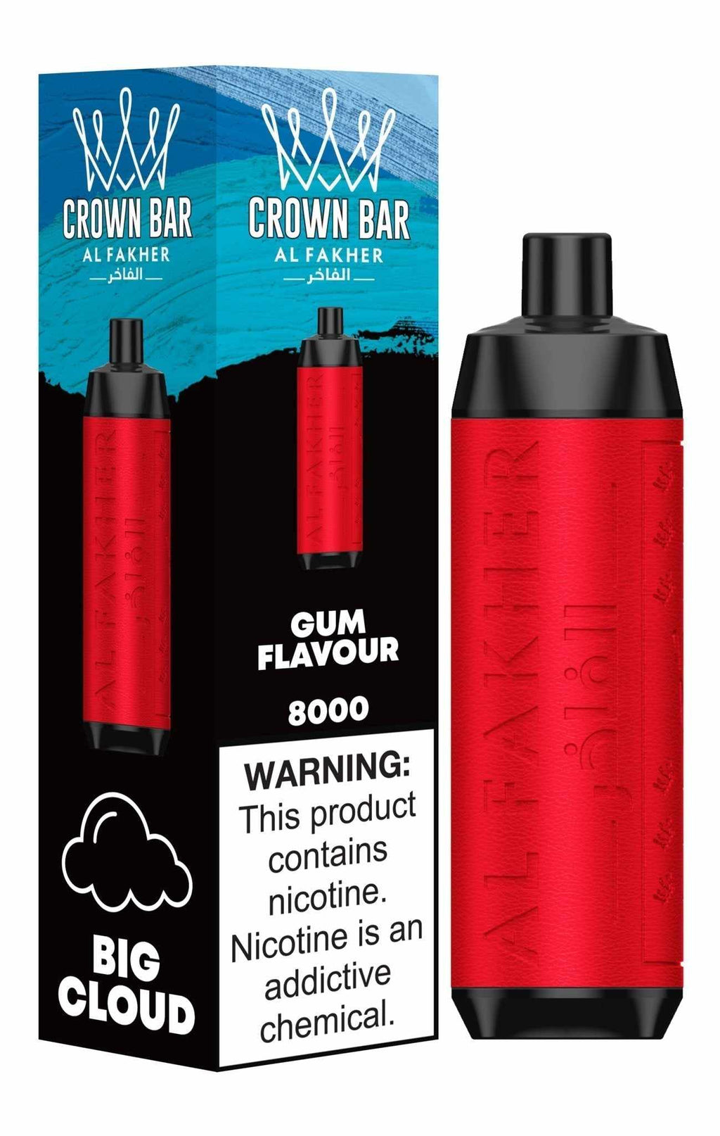 Al Fakher Crown Bar 8000 Puffs Prefilled Vape Kit - Box of 10