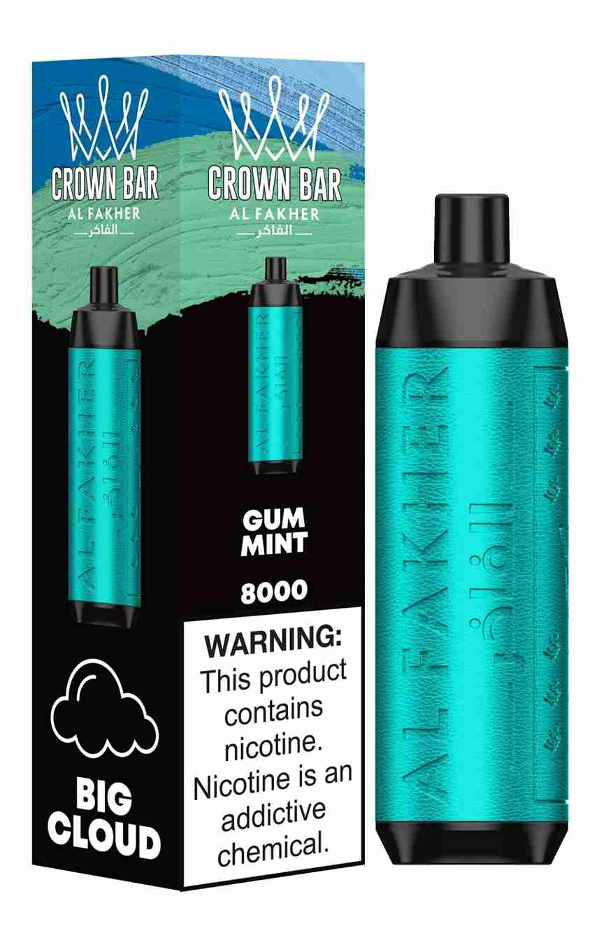 Al Fakher Crown Bar 8000 Puffs Prefilled Vape Kit - Box of 10