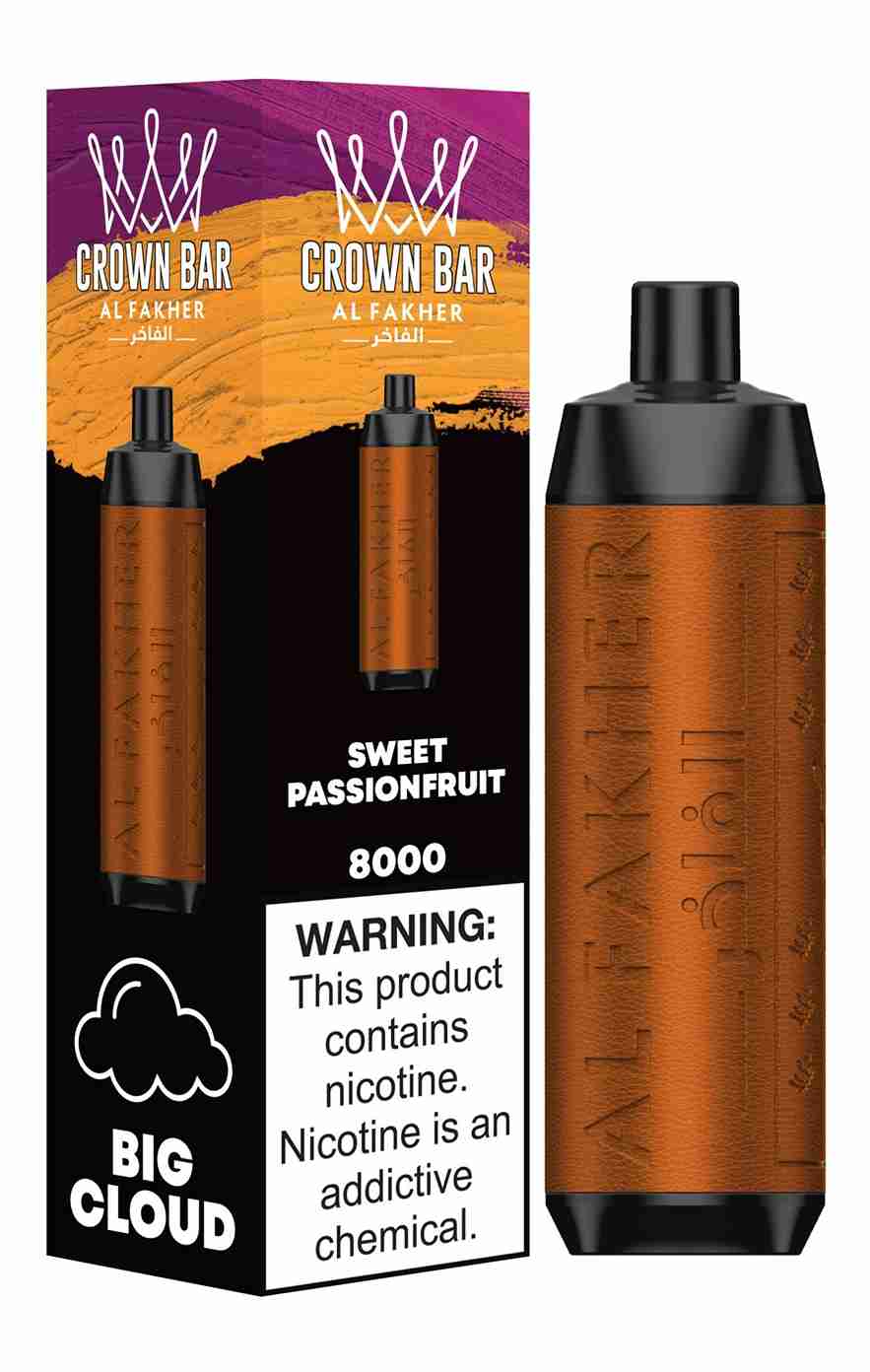 Al Fakher Crown Bar 8000 Puffs Prefilled Vape Kit - Box of 10