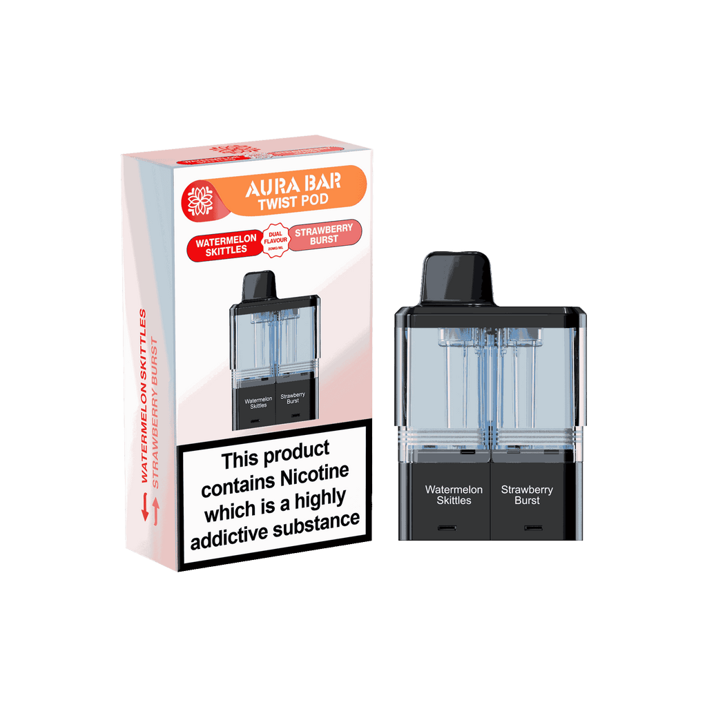 Aura Bar Twist 40k Replacement Pods - Pack of 5 Available In Dual Flavour