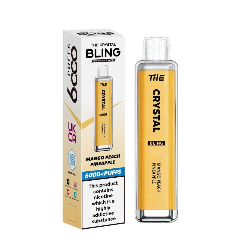 The Crystal Bling 6000 Prefilled Pod Vape Kit - Box of 10