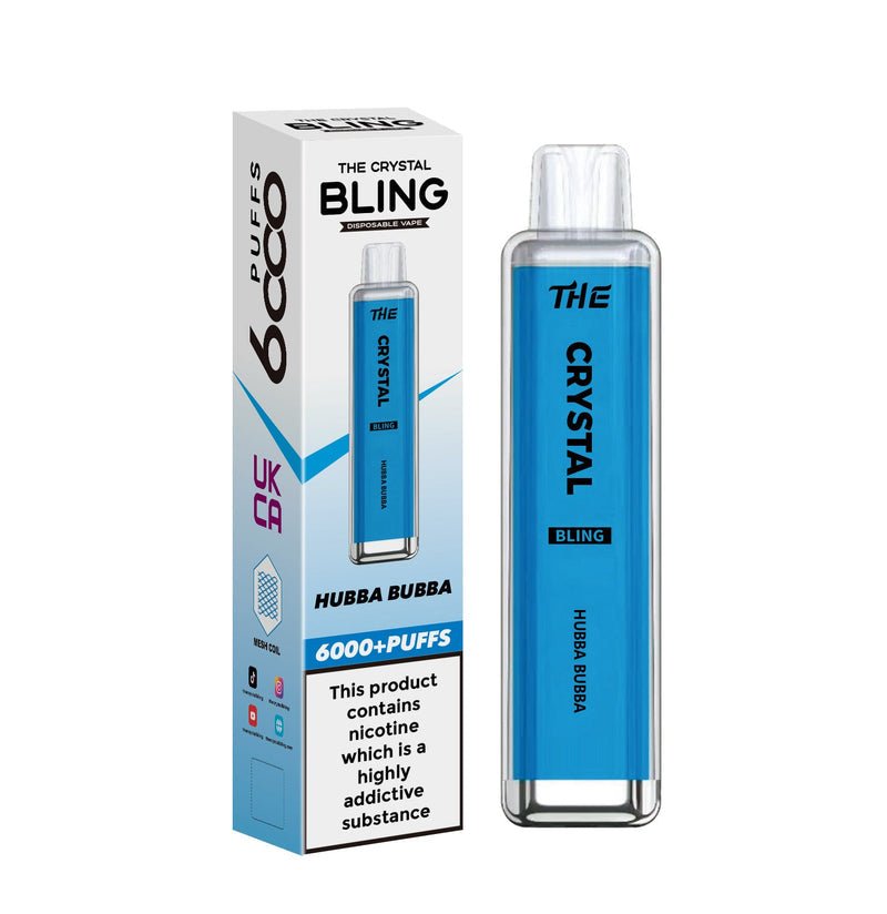 The Crystal Bling 6000 Prefilled Pod Vape Kit - Box of 10