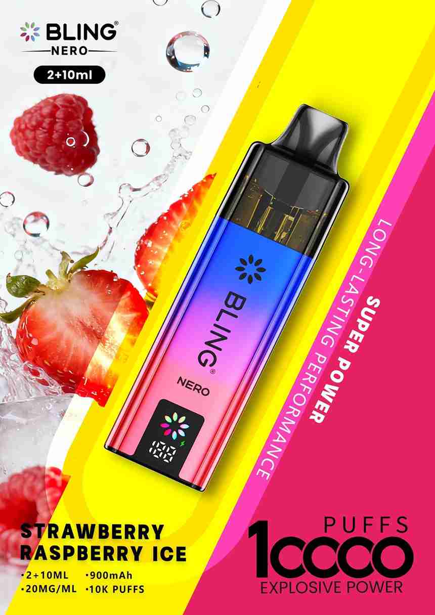 Crystal Bling Nero 10k Prefilled Pod Vape Kit - Box of 5