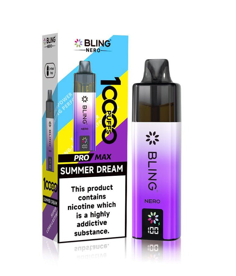 Crystal Bling Nero 10k Vape Kit Box of 5 - option1