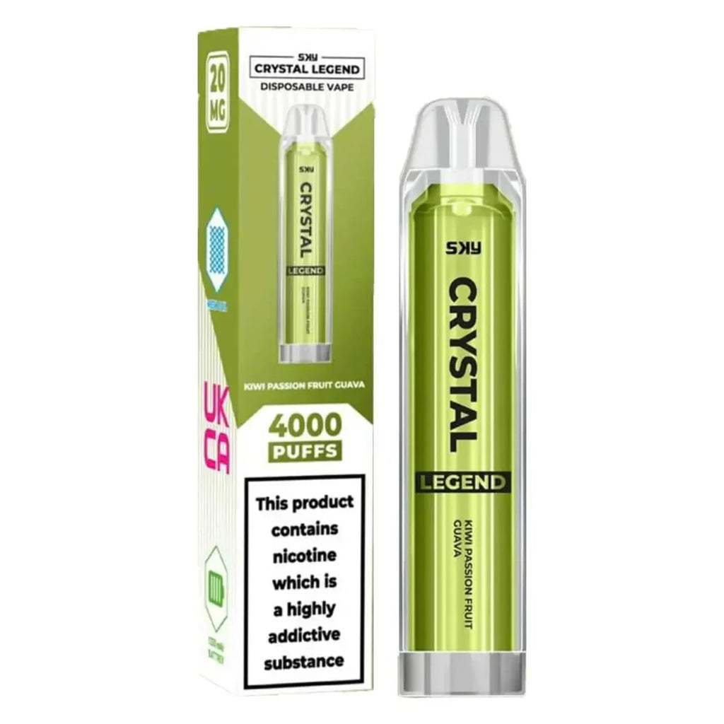 Crystal Legend 4000 Puffs Prefilled Vape Pod - Box of 10