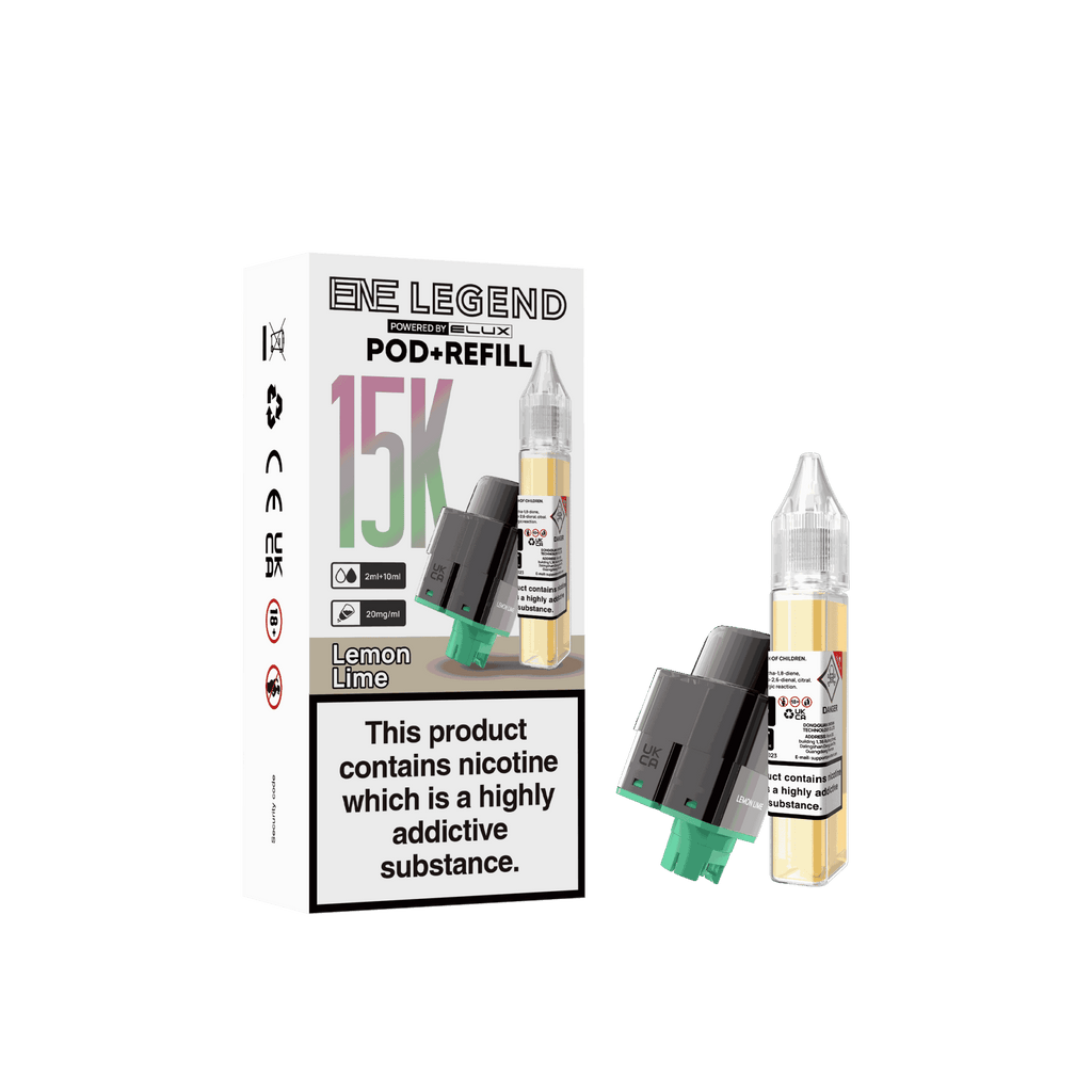 Elux ENE Legend 15k Replacement Pods Pack of 5 - Wholesale Price ! with Lemon Lime flavour