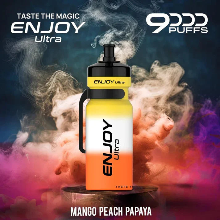 Flavours of Enjoy Ultra 9000 Box of 10 - Mango Peach Papaya