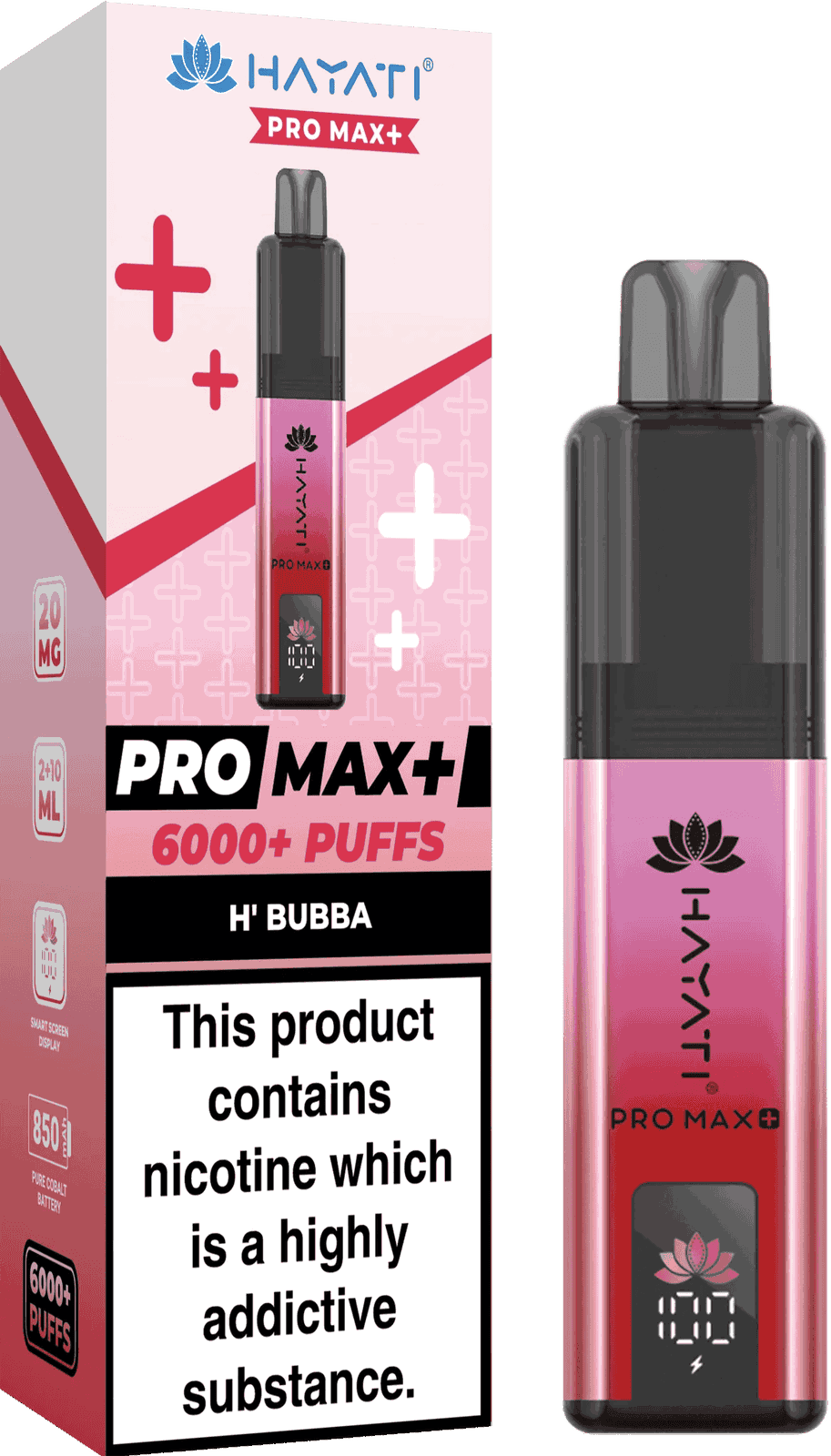 Hayati Pro Max Plus 6000 Puff Prefilled Pod Kit - Box of 5