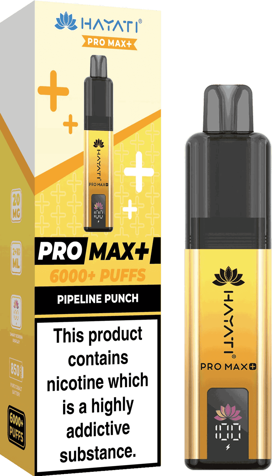 Hayati Pro Max Plus 6000 Puff Prefilled Pod Kit - Box of 5