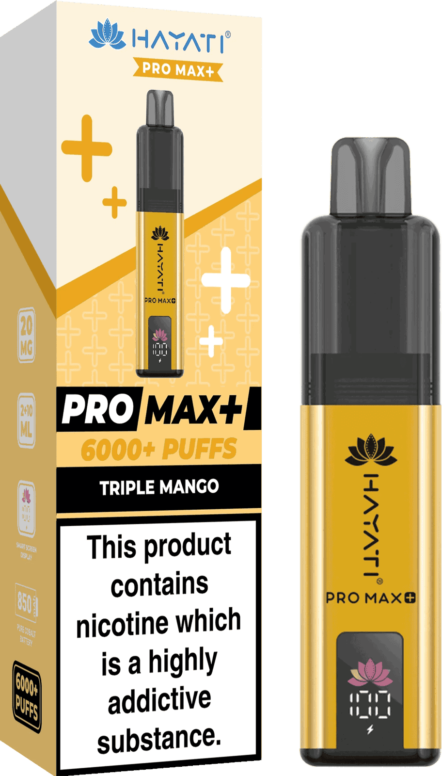 Hayati Pro Max Plus 6000 Puff Prefilled Pod Kit - Box of 5