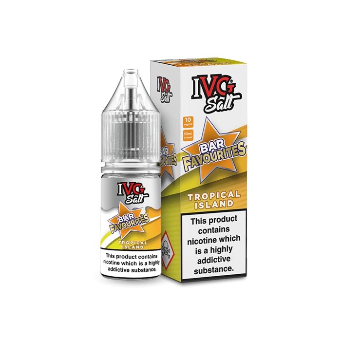Ivg Salts 10ml Bar Favourites Pack Of 10, Tropical Island Flavour