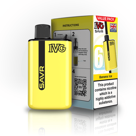 IVG SAVR 3000 Disposable Starter Vape - Pack of 5 - Flavour