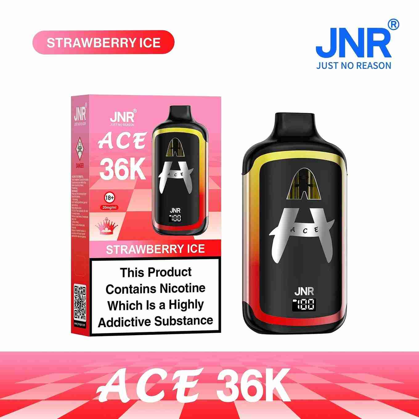 JNR Ace 36K Puffs Prefilled Vape Pod Kit - Box of 5
