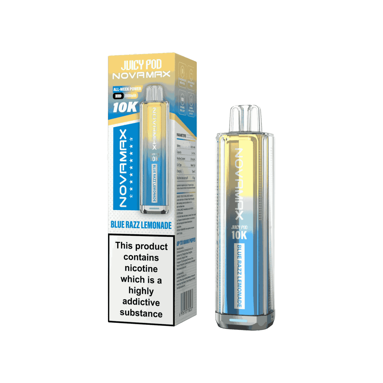 Juicy Pod Novamax 10k Prefilled Pod Vape Kit - Pack of 5