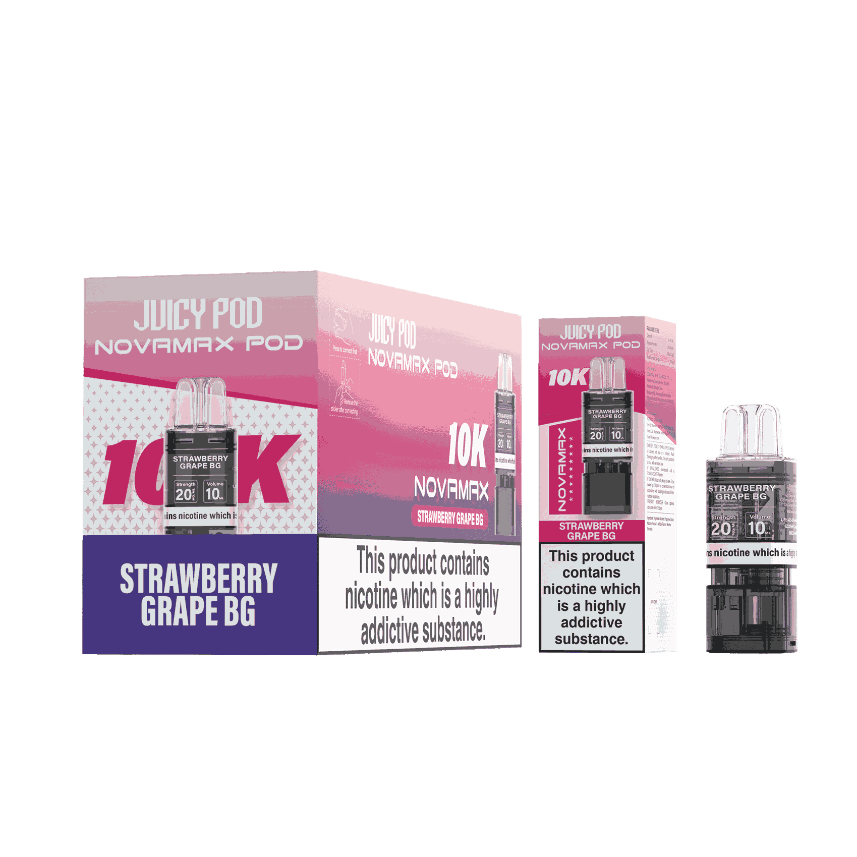 Juicy Pod Novamax 10K Replacement Pods - Pack of 10