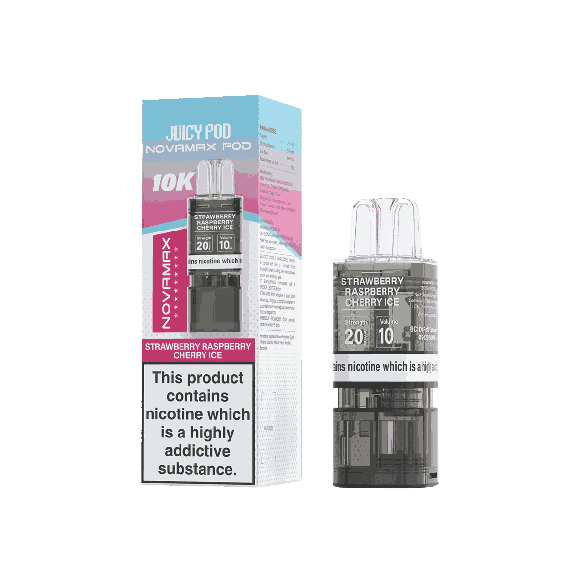 Juicy Pod Novamax 10K Replacement Pods - Pack of 10