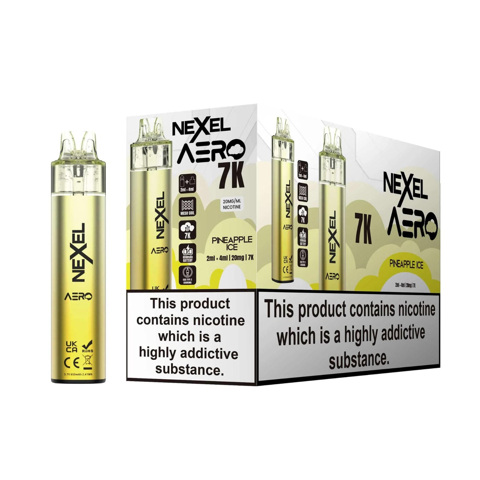 Nexel Aero 7k Prefilled Pod Vape Kit - Pack of 5