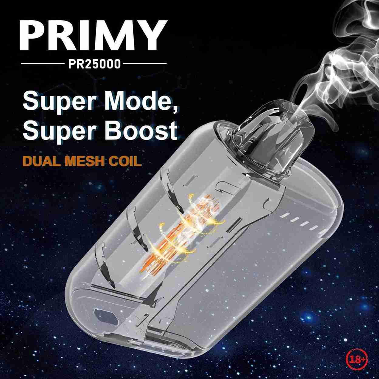 Primy PR25000 Puffs Prefilled Vape Pod Kit - Box of 5