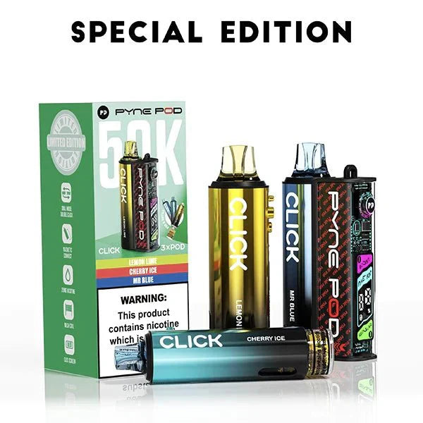 Pyne Pod Click 50k Prefilled Pod Vape Kit Box of 5 - Special Edition at UK Vaper Wholesale