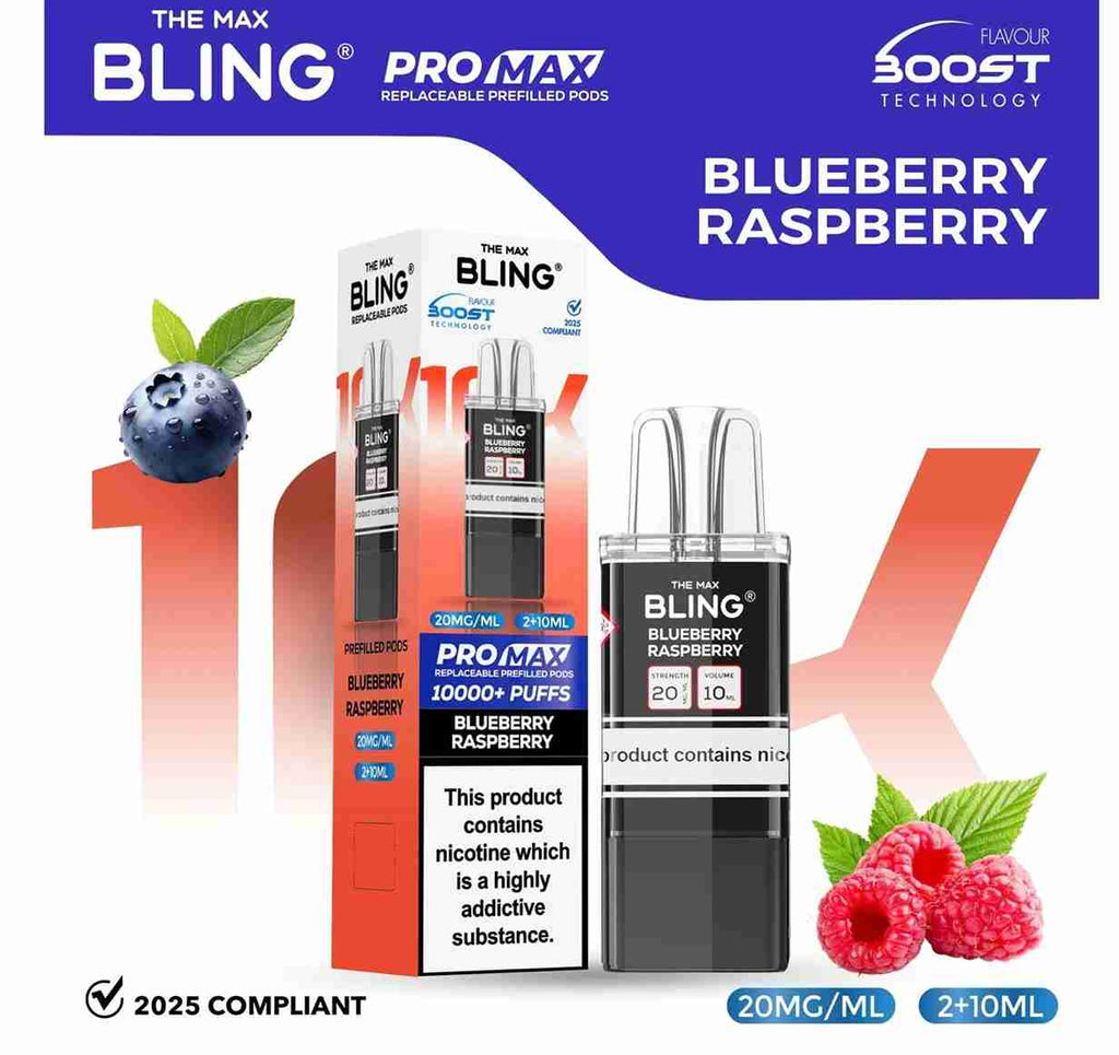 The Bling 10K Pro Max Replacement Prefilled Pods - Box of 5
