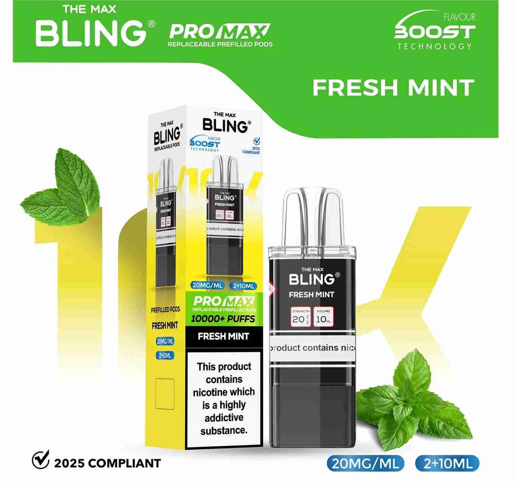 The Bling 10K Pro Max Replacement Prefilled Pods - Box of 5
