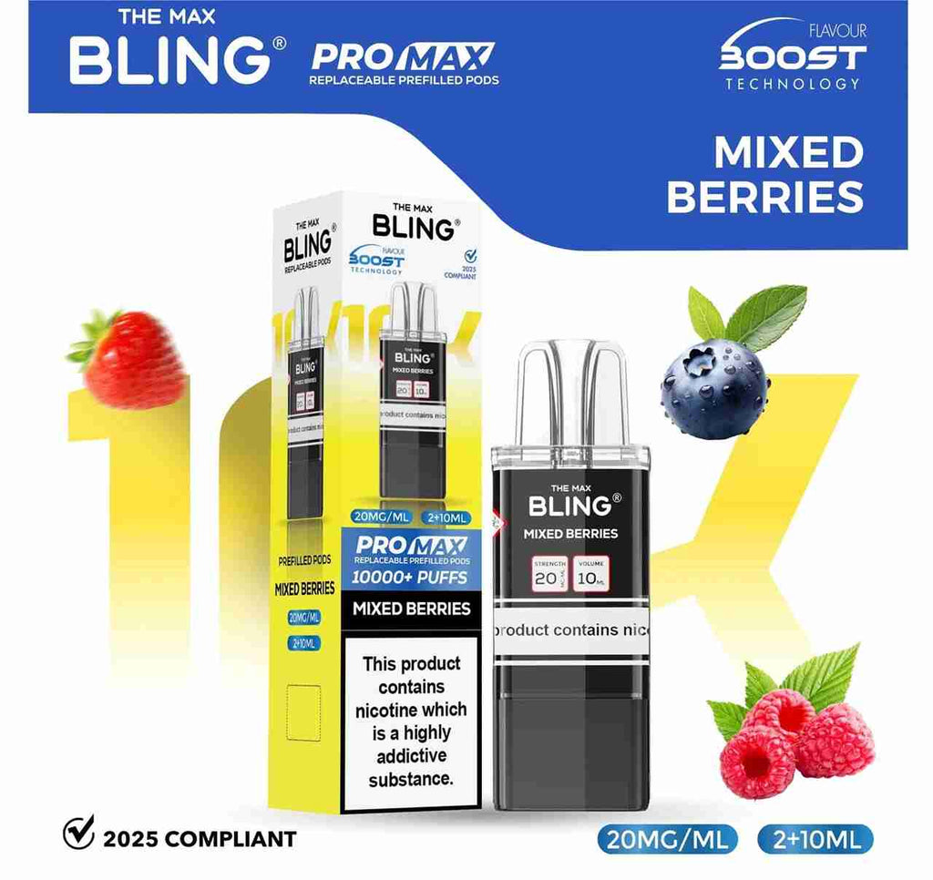 The Bling 10K Pro Max Replacement Prefilled Pods - Box of 5