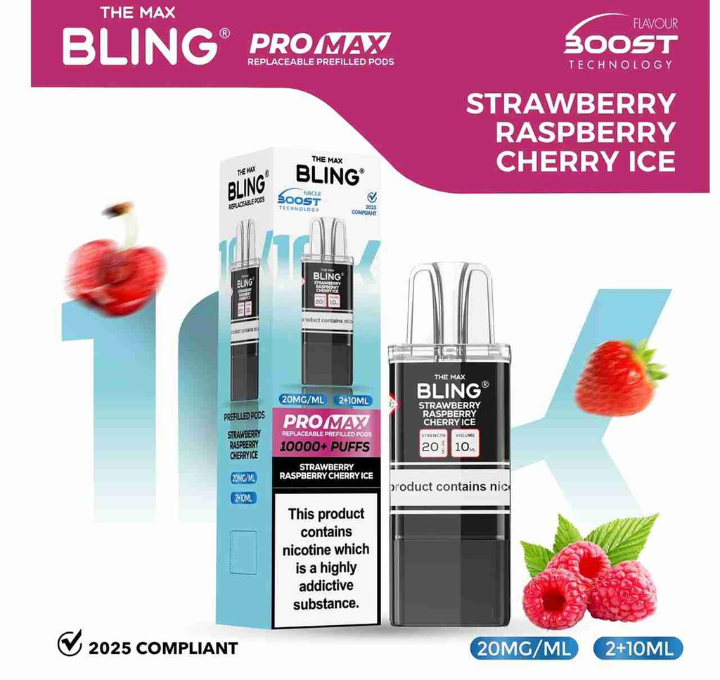 The Bling 10K Pro Max Replacement Prefilled Pods - Box of 5