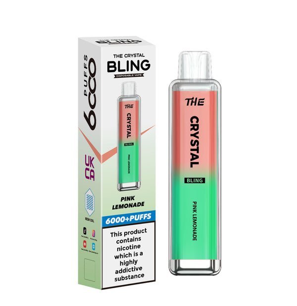 The Crystal Bling 6000 Prefilled Pod Vape Kit - Box of 10