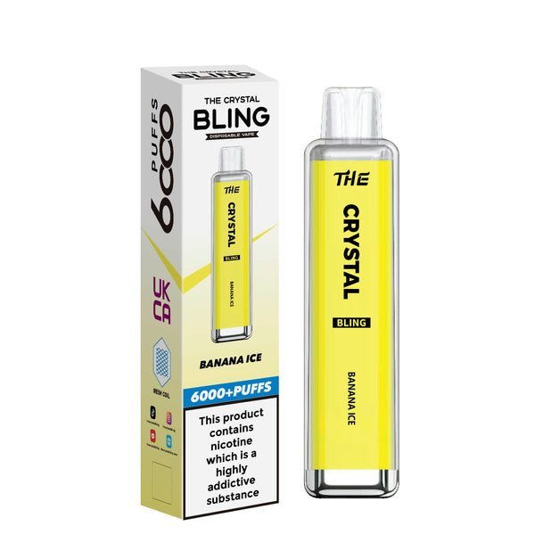 The Crystal Bling 6000 Prefilled Pod Vape Kit - Box of 10