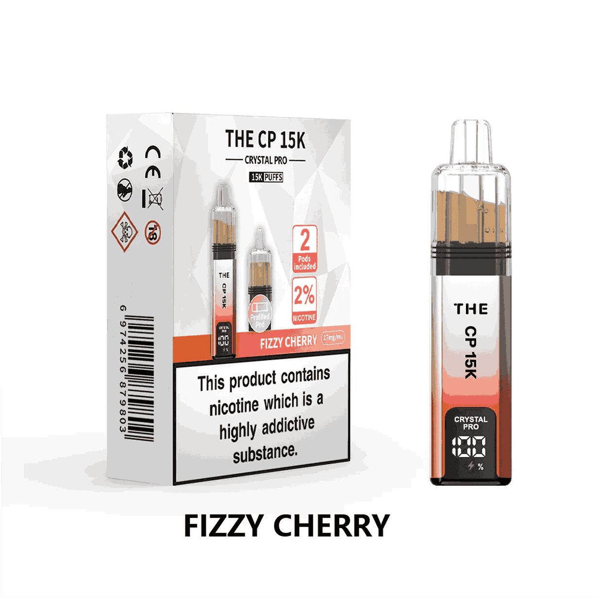 The Crystal Pro CP 15k Prefilled Pod Vape Kit - Box of 5