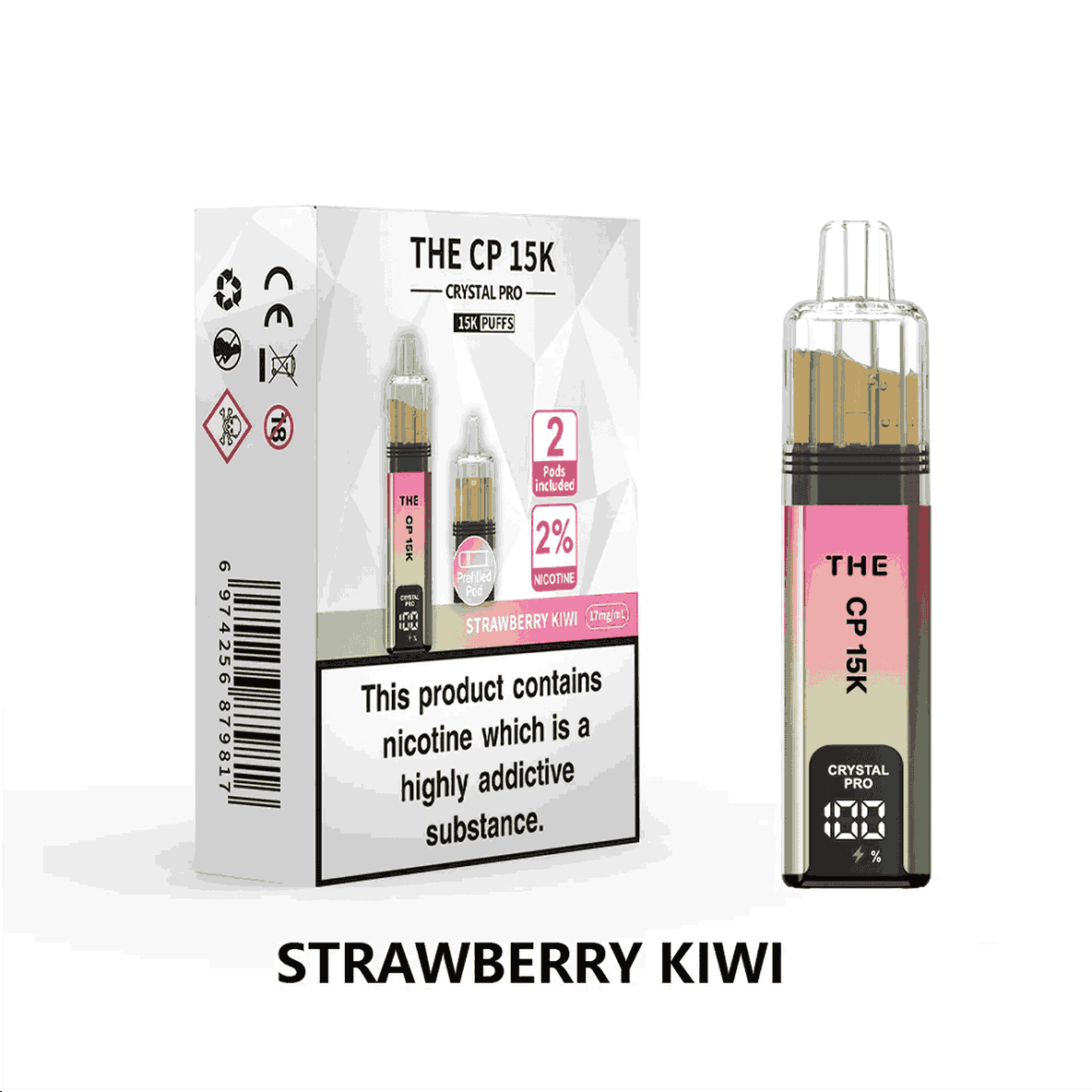 The Crystal Pro CP 15k Prefilled Pod Vape Kit - Box of 5