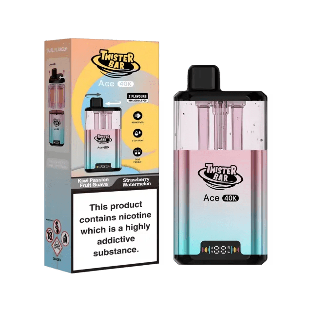 Twister Bar Ace 40K Prefilled Pod Kit Box of 5 - Wholesale Price !
