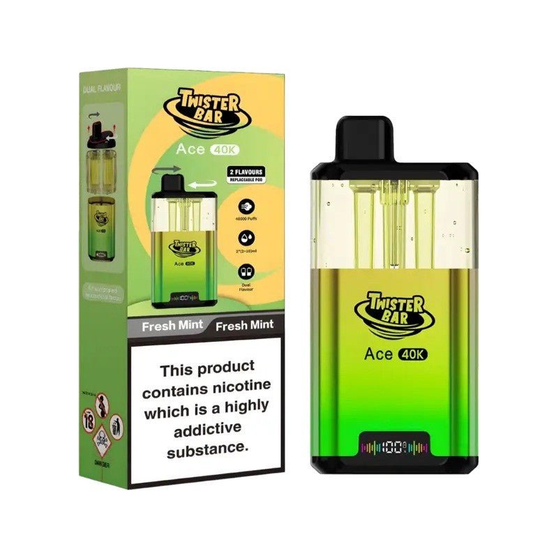 Twister Bar Ace 40K Prefilled Pod Kit Box of 5 - Wholesale Price !