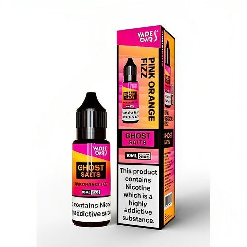Vapes Bar Ghost Salts Nic Salt 10ml Pack of 10 Available In Pink Orange Fizz Flavour 
