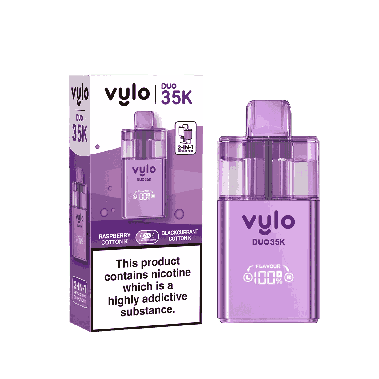 Vylo Duo 35k 2 in 1 Prefilled Pod Vape - Box of 5