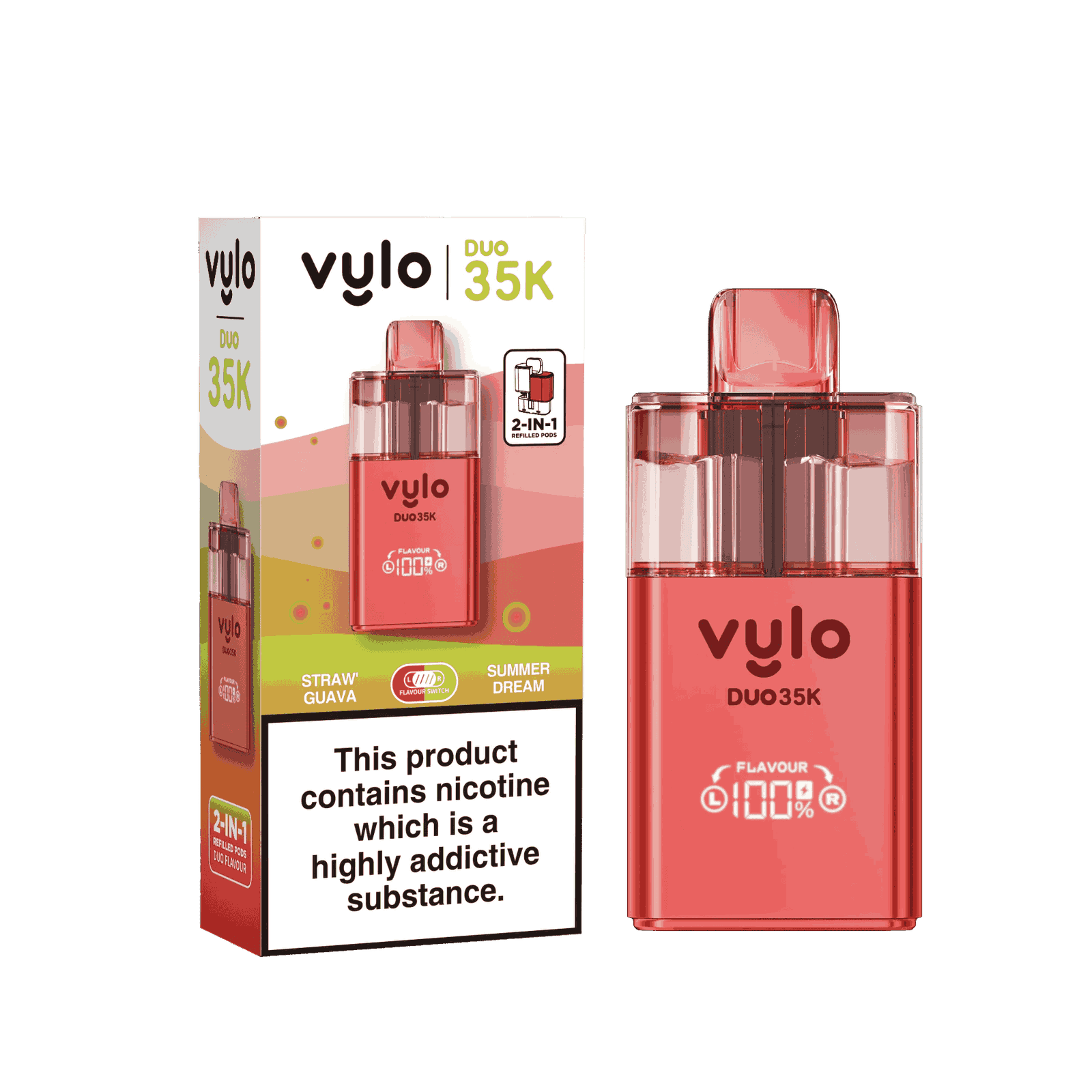 Vylo Duo 35k 2 in 1 Prefilled Pod Vape - Box of 5