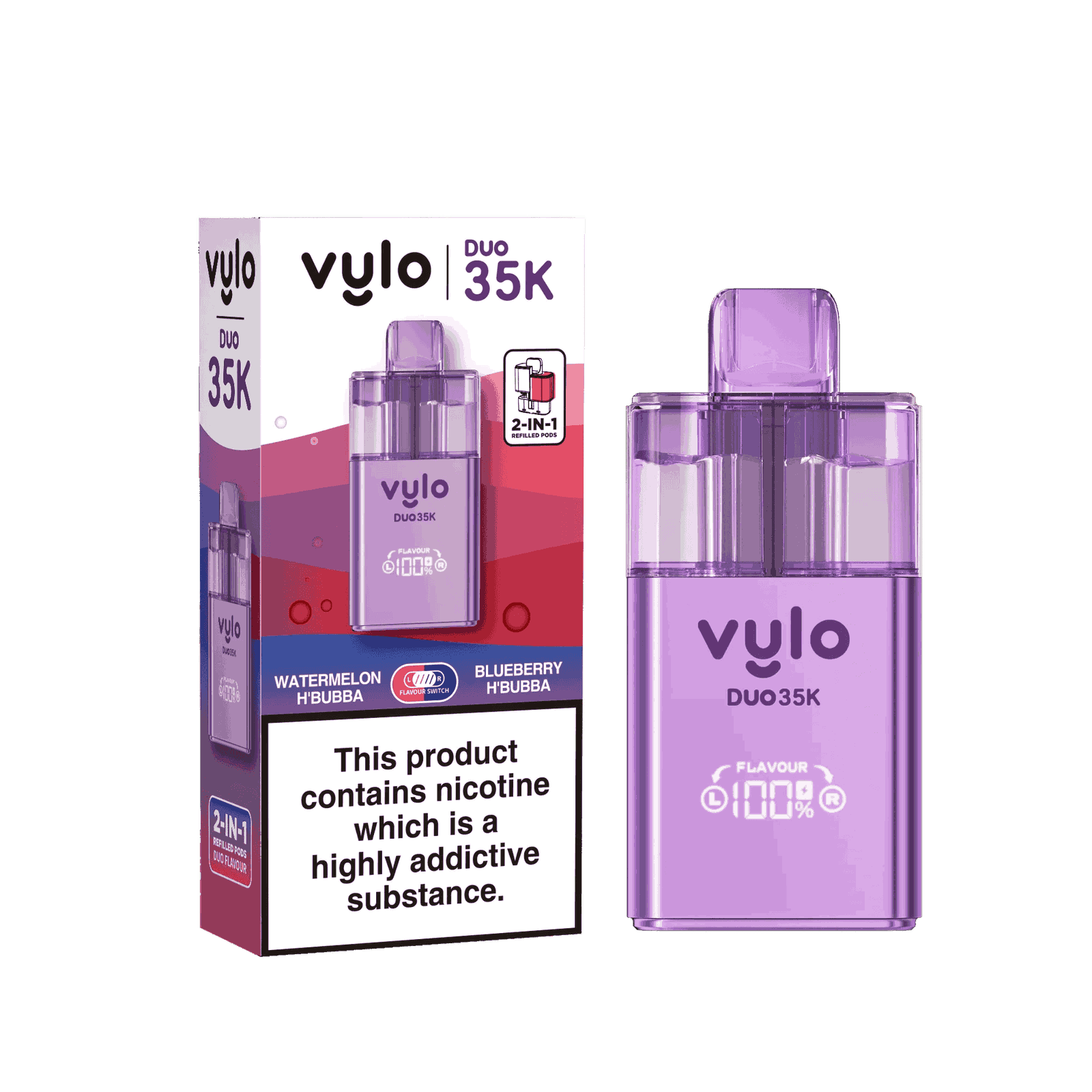 Vylo Duo 35k 2 in 1 Prefilled Pod Vape - Box of 5